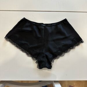 Victoria’s Secret Black Lace Trim Shorts